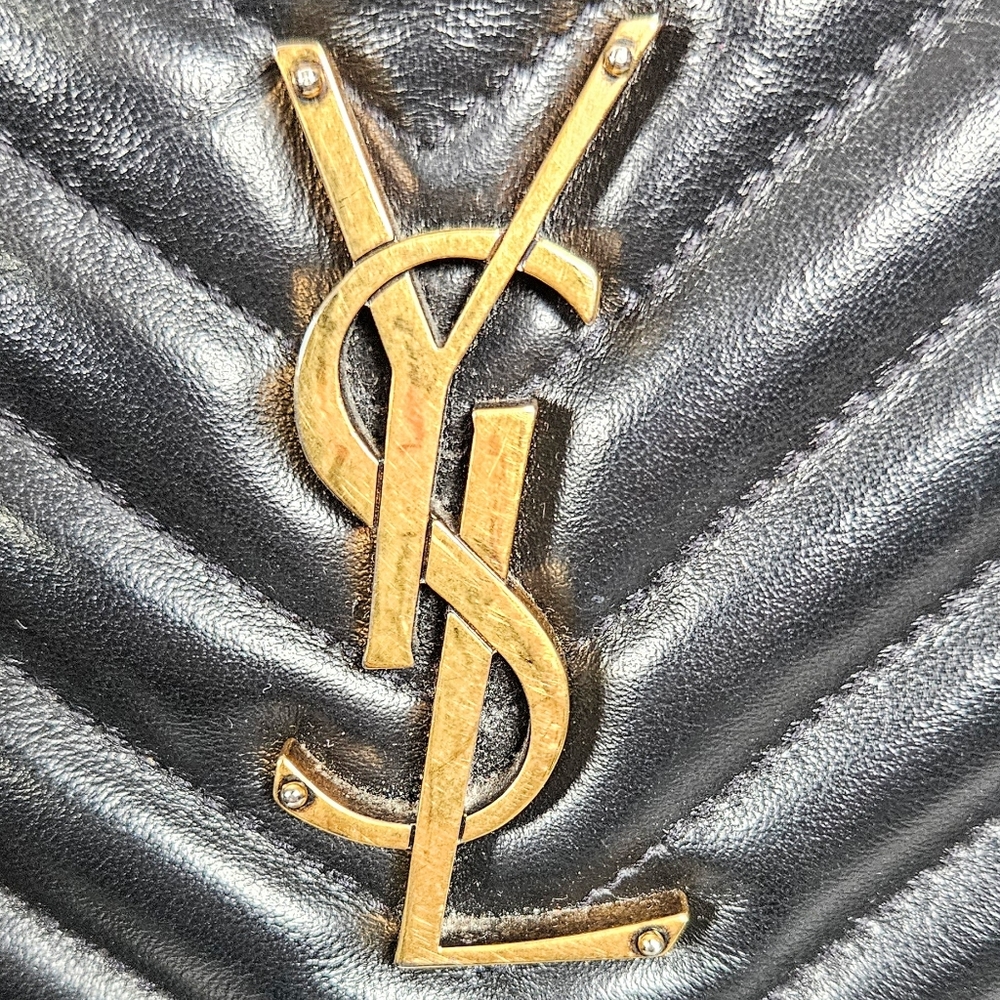 YSL Lou camera bag Vitello black quilted with box, dust bag, etc.. FIRM no b… - Picture 11 of 16